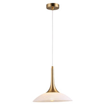 Laken Brushed Brass Iron Pendant Light