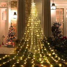 Waterfall Lights with Topper Star