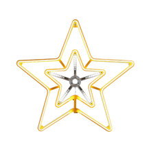 Digital Shooting Neon Star LED Light Display
