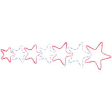 7 Stars LED Christmas Light Display