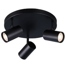 Hansen Round Aluminium 3 Lamp Spotlight