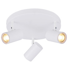 Hansen 3 Light Round Iron & Aluminium Spotlight