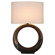 Anisha Ceramic Circle Table Lamp