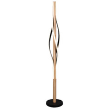Blake Iron & Rubberwood LED Abstract Floor Lamp
