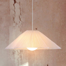 Ethel Iron Gathered Fabric Pendant Light