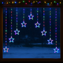 Howe V-Shape LED Curtain Lights with Stars