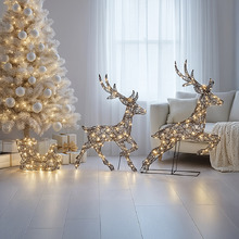 3 Piece Leina Reindeer with Sleigh LED Christmas Decoration Set