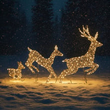 3 Piece Shaina Reindeer LED Christmas Decoration Set