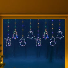 Fritz LED Curtain Lights with Christmas Figures