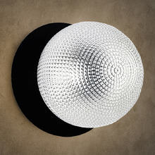 Lassie Diamond Cut Glass Cool White LED Outdoor Wall Light