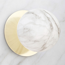Lassie Marble Opal Glass Cool White LED Outdoor Wall Light