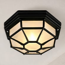 Moines Aluminium Outdoor Flush Mount Ceiling Light