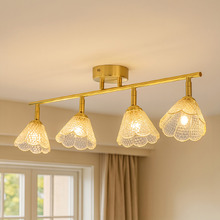 Brent Glass 4-Light Semi-Flush Ceiling Light