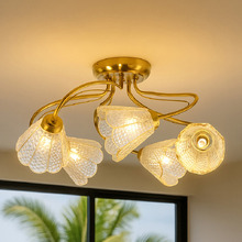 Brent Glass 5-Light Semi-Flush Ceiling Light