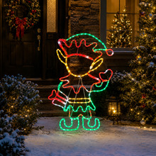Eiran Elf LED Christmas Light Display