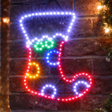 Rian Stocking LED Christmas Light Display
