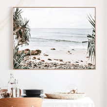 Wategos View Framed Canvas Wall Art
