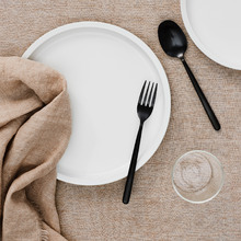 Vintage-Style Linen Table Cloth