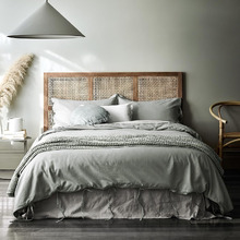Limestone Maison Vintage Linen-Blend Quilt Cover