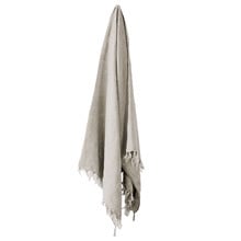 Fringed Vintage Linen Throw