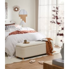 Fringed Vintage Linen Throw