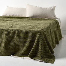Waffle Cotton Bed Cover