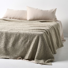 Waffle Cotton Bed Cover
