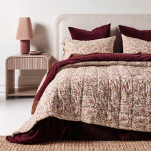 Mulberry Oasis Cotton Queen/King Coverlet