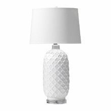 White Fez Aluminium Table Lamp