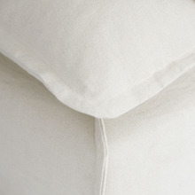 Cumulus Ottoman with Cotton Blend Slipcover