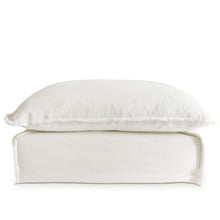 Cumulus Ottoman with Cotton Blend Slipcover