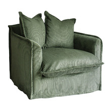 Cumulus Corduroy Slipcover Armchair