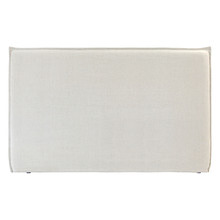 Stone Diablo Bedhead with Linen-Blend Slipcover