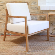 Vernice Oak Wood Armchair
