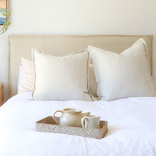 Diablo Bedhead with Corduroy Slipcover