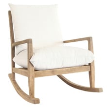 Thornette Oak Wood Rocking Chair