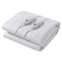White Quilted Cotton Electric Blanket