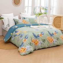 Paradise Floral Cotton Reversible Quilt Cover
