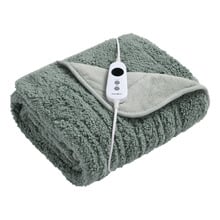 Sherpa & Fleece Reversible Heated Throw