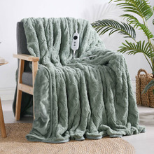 Extra Large Faux Fur Heated Throw