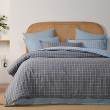 Luca Reversible Cotton Quilt Cover Set