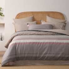 Grey Kumiko Reversible Cotton Quilt Cover Set