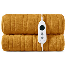 Extra Large Coral Fleece Heated Throw