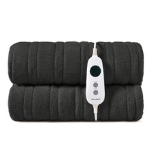 Extra Large Coral Fleece Heated Throw