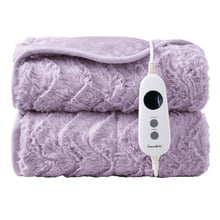 Extra Large Faux Fur Heated Throw