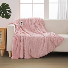 Extra Large Faux Fur Heated Throw
