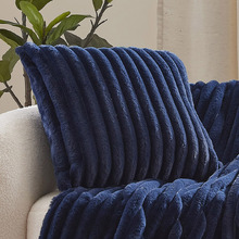 Chunky Embossed Faux Fur Cushion