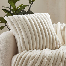 Chunky Embossed Faux Fur Cushion