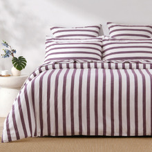 Plum Maeve Yarn-Dyed Washed Cotton Quilt Cover Set