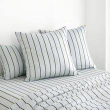 Striped Lili Microfibre European Pillowcases (Set of 2)